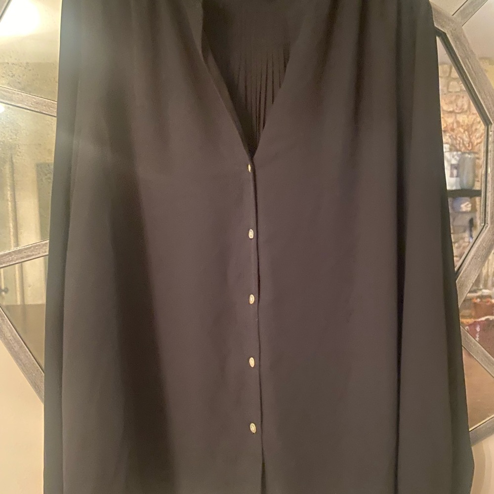 a new day Black Button Down Shirt